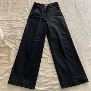 Everlane black wide leg crop 00